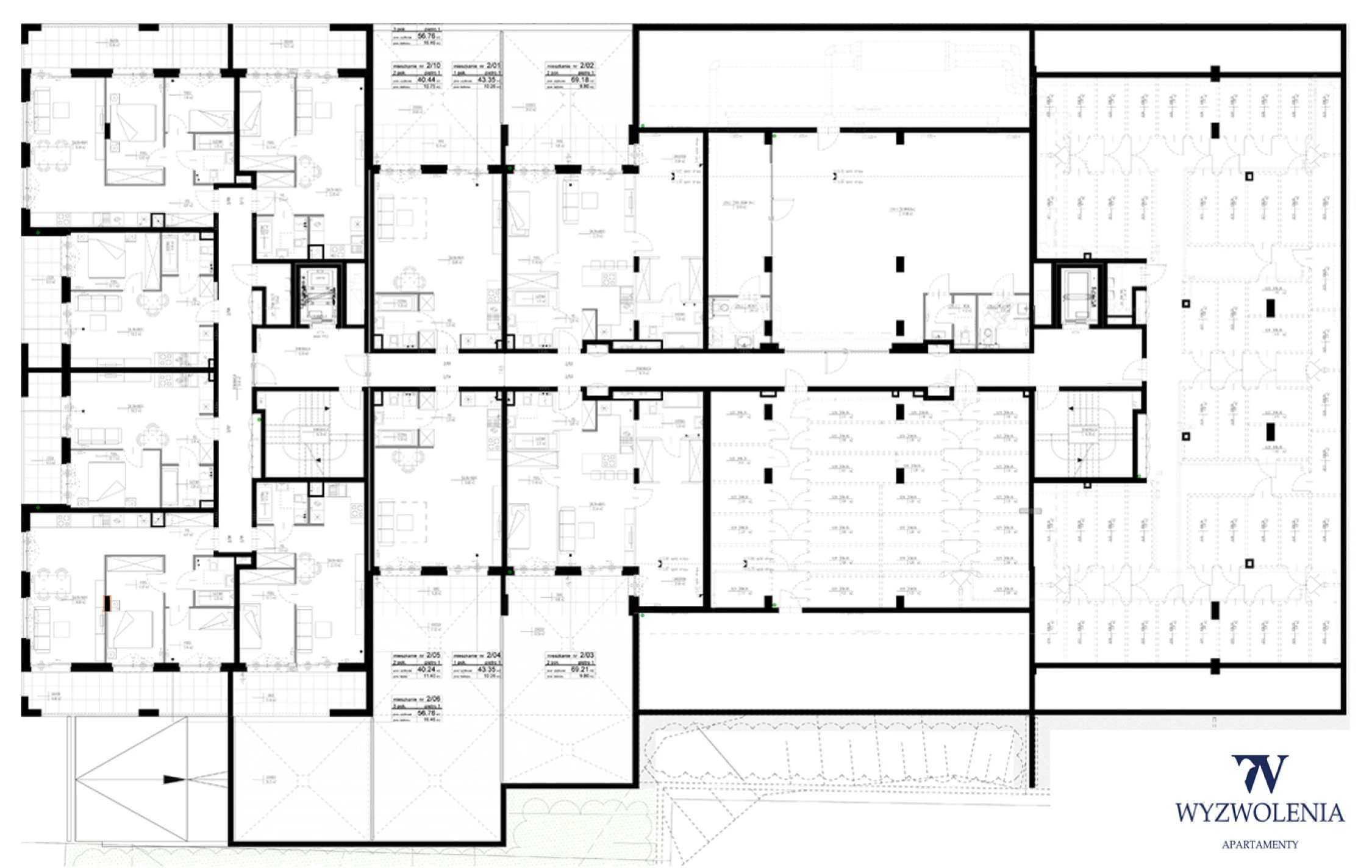 Piętro 1 - cena komórki lokatorskiej 10 000 zł