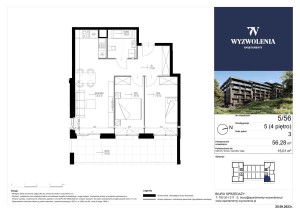 Mieszkanie 5/56 - cena 12 400 zł/m2