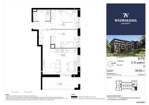 Mieszkanie 6/76 - cena 12 800 zł/m2