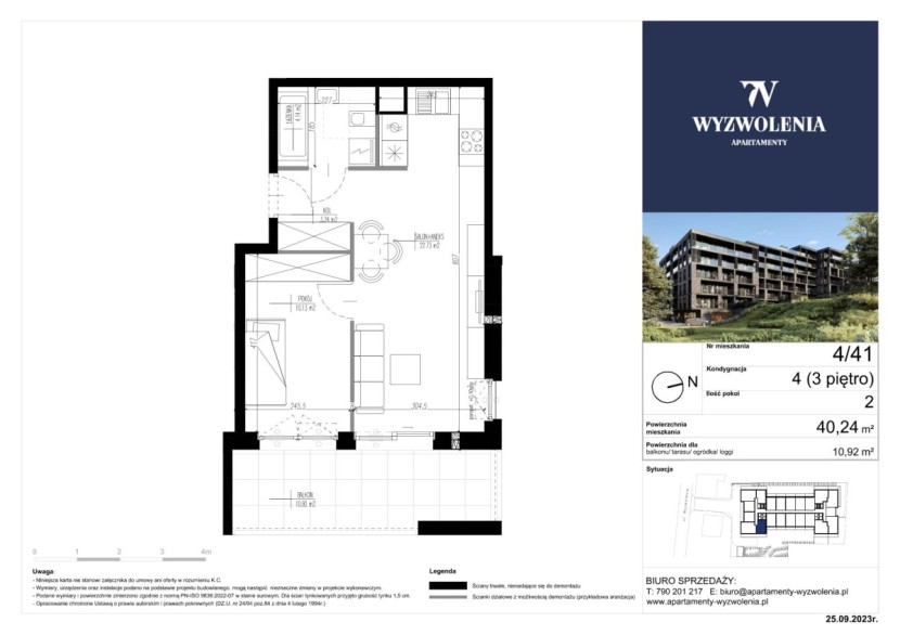 Mieszkanie 4/41 - cena 12 413 zł/m2