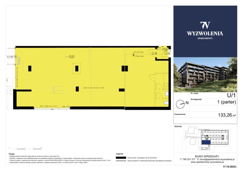 Lokal usługowy U/1 0 - cena 12 300 zł/m2