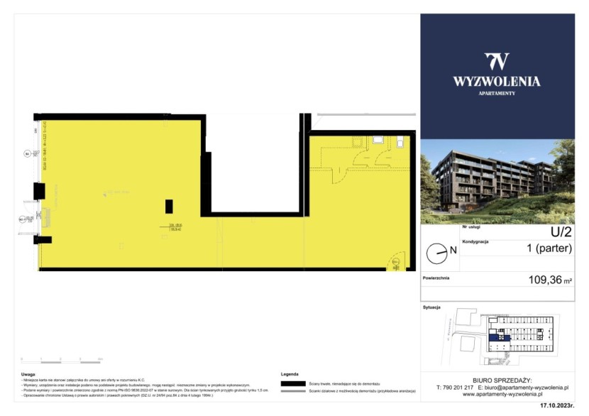 Lokal usługowy U/2 - cena 12 300 zł/m2